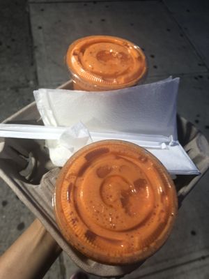 J9 orange apple carrot   at Olive Deli & Cafe in Queens