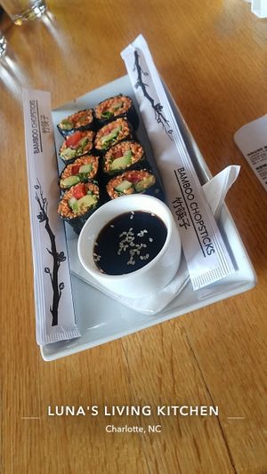 Sweet Potato Sushi Roll at Living Kitchen - South End in Charlotte
