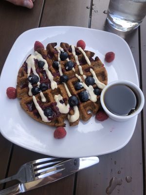 Sunday Brunch Waffle  at Living Kitchen - South End in Charlotte