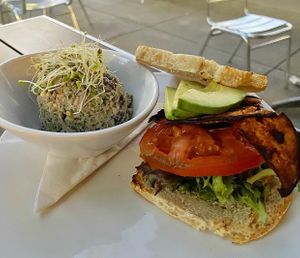 Sandwich and Side  at Living Kitchen - South End in Charlotte