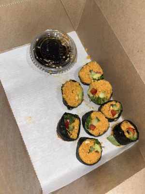 Sweet Potato Sushi Roll  at Living Kitchen - South End in Charlotte