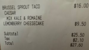 Not work almost $30 at Living Kitchen - South End in Charlotte