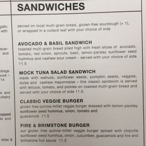 Sandwiches  at Living Kitchen - South End in Charlotte