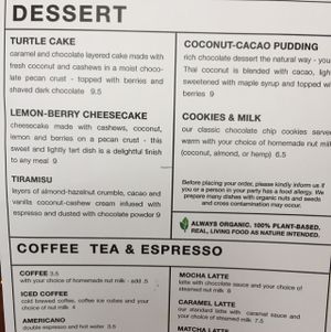 Desserts  at Living Kitchen - South End in Charlotte