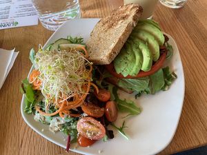 BLT & salad... YUM!! at Living Kitchen - South End in Charlotte