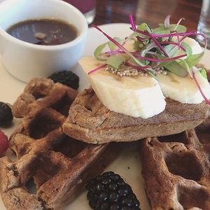Breakfast Waffles at Living Kitchen - South End in Charlotte
