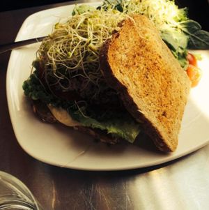 mock tuna sandwich at Living Kitchen - South End in Charlotte