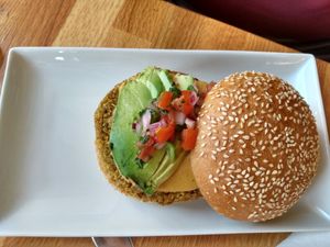 Nacho Burger at Living Kitchen - South End in Charlotte