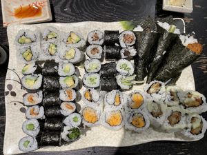 Sushi plate   at Osaka Sushi in Rochester