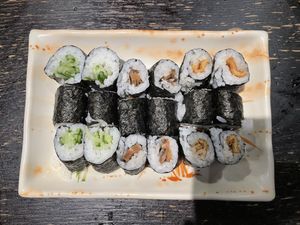 Vegan sushi   at Osaka Sushi in Rochester