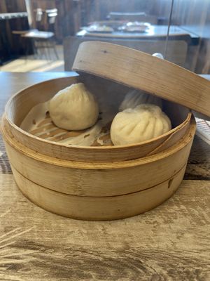 Vegetable steamed Bao  at Dumpling House in Rochester