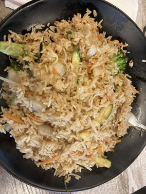 Vegetable fried rice (specify no egg)  at Dumpling House in Rochester
