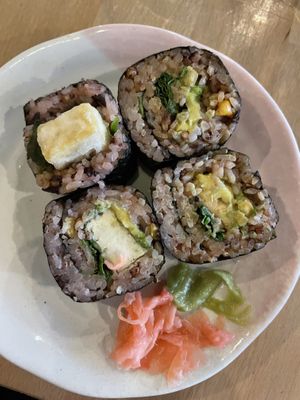 Sushi vegan Tofu   at Shimbashi in Collingwood
