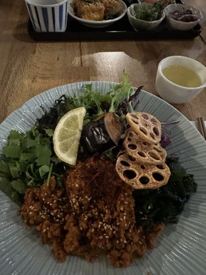 The tan tan salad -the serve was big enough for two people    at Shimbashi in Collingwood