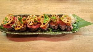 Vegan sushi rolls at Shimbashi in Collingwood