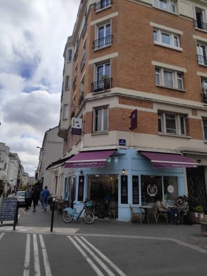 From outside at Les Frères Blavette in Paris