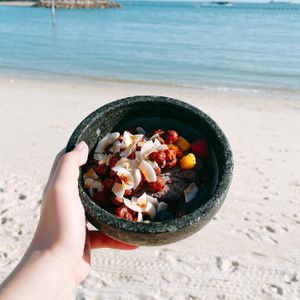 Acai bowl at Tanjong Beach Club in Central Singapore