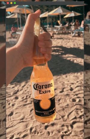 Vegan friendly corona at Tanjong Beach Club in Central Singapore