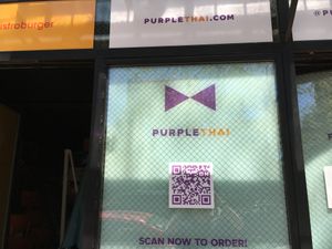 Front of restaurant. at Purple Thai in New York City