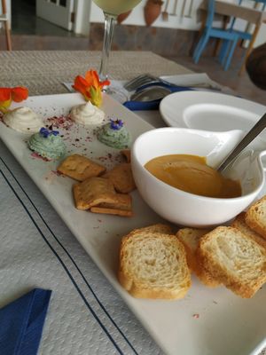 Piatto d'entrata at El Invernadero in Fuerteventura