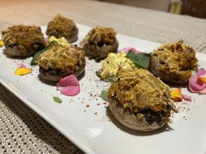 Champiñones rellenos  at El Invernadero in Fuerteventura