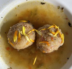Kartoffelknödel Soup  at El Invernadero in Fuerteventura
