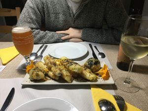 Vegetable tempura   at El Invernadero in Fuerteventura