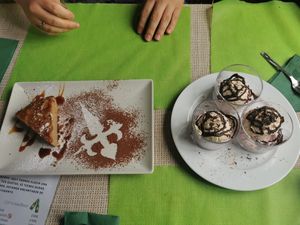 Dessert at El Invernadero in Fuerteventura