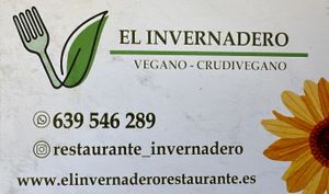 Visitenkarte des Restaurants   at El Invernadero in Fuerteventura