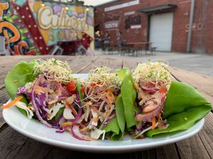 Asian Lettuce Wrap at Plant Life Living Cuisine in Atlanta