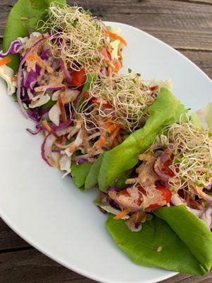 Asian Lettuce Wrap at Plant Life Living Cuisine in Atlanta