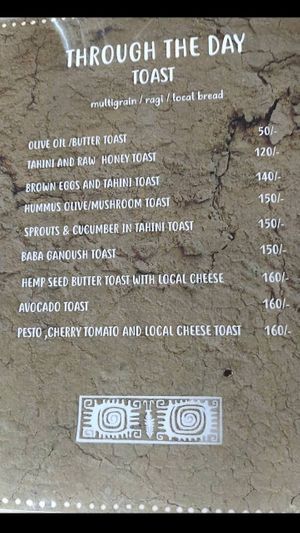 Toast Options at Other-Wise in Arambol