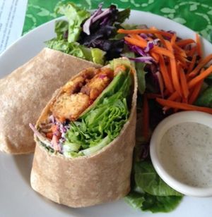 Buffalo Soldier Wrap - YUMMY at Good Karma Cafe in Red Bank