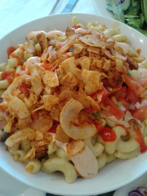 Mac&cheese at Good Karma Cafe in Red Bank