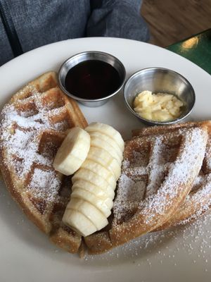 Yummy waffles ! at Good Karma Cafe in Red Bank
