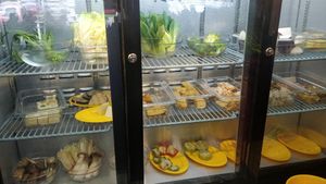 Vegetables and Home made ingredients for yong tau foo at Say Green 绿素 in East Singapore