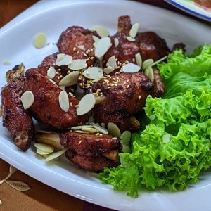 Almond Pork Ribs at Say Green 绿素 in East Singapore
