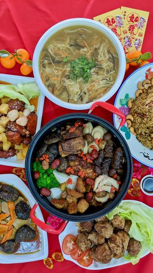 CNY 2023 Abundance Set Meal and Pen Cai at Say Green 绿素 in East Singapore