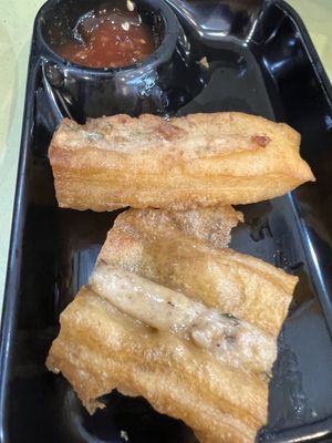Fried you Tiao- 6/10 , order their mala mushrooms instead  at Say Green 绿素 in East Singapore