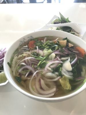 vegan pho at Pho Please in Austin