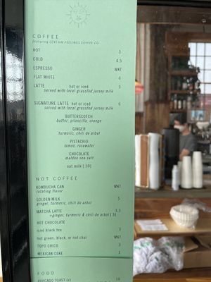Coffee menu  at Provider in Indianapolis