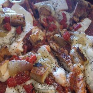 Vegan Pizza at Bar Harbor Blues Cafe in Bar Harbor