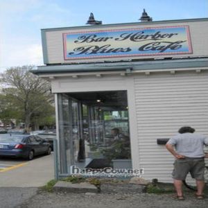 Outside of Bar Harbor Blues Cafe at Bar Harbor Blues Cafe in Bar Harbor