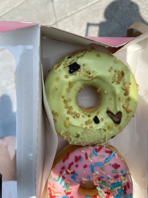 Vegan pistache donut  at Dunkin' in Eindhoven