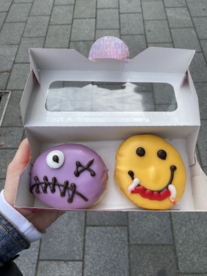 Mr monster & mr scary😋👻  at Dunkin' - Markthal in Rotterdam