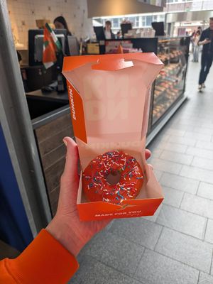 King's Day at Dunkin' - Markthal in Rotterdam