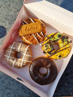 Take away donuts at Dunkin' in Tilburg