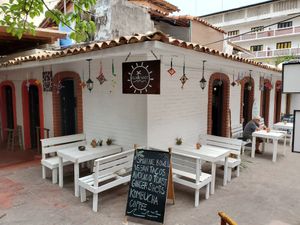 Outside seating at Elixir Spot in Puerto Vallarta