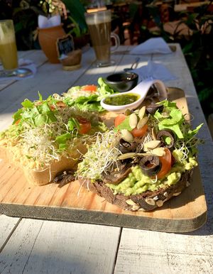 Avocado toast!! at Elixir Spot in Puerto Vallarta