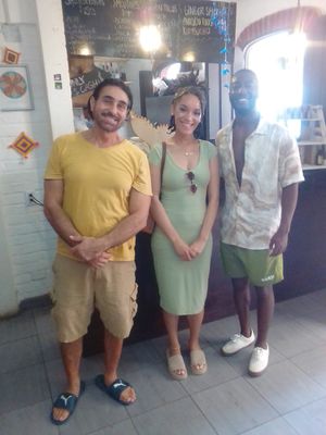 Omar, the friendly staffer:) at Elixir Spot in Puerto Vallarta